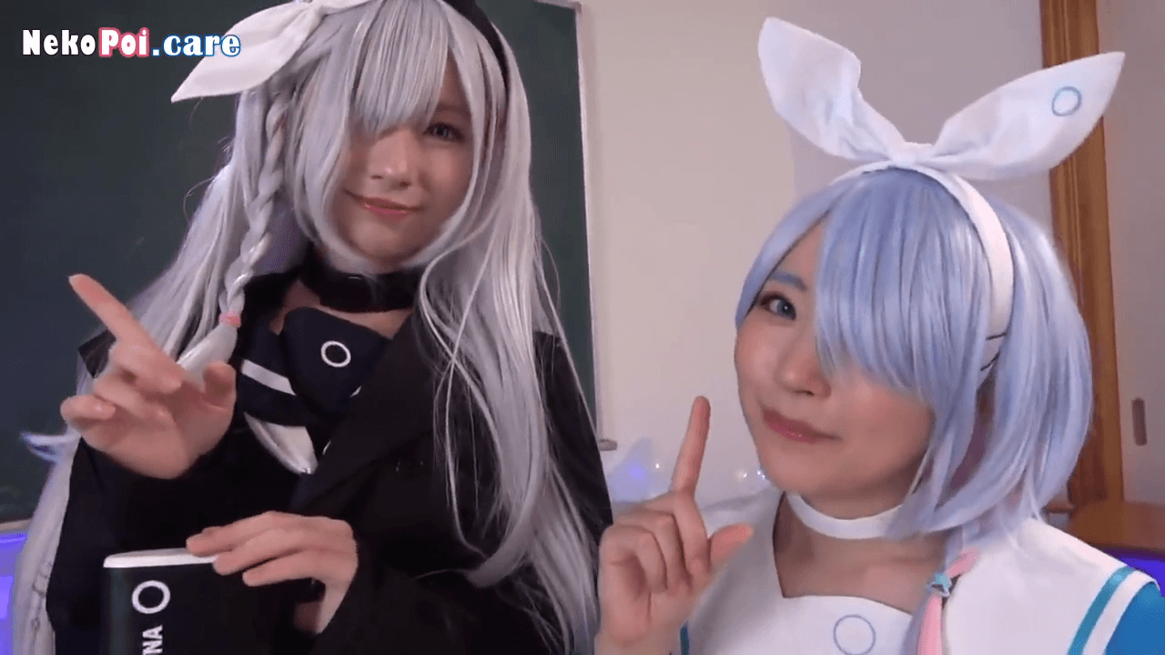 ID-037 Cosplayer Blue Archive Arona & Plana Memancing Gairah!