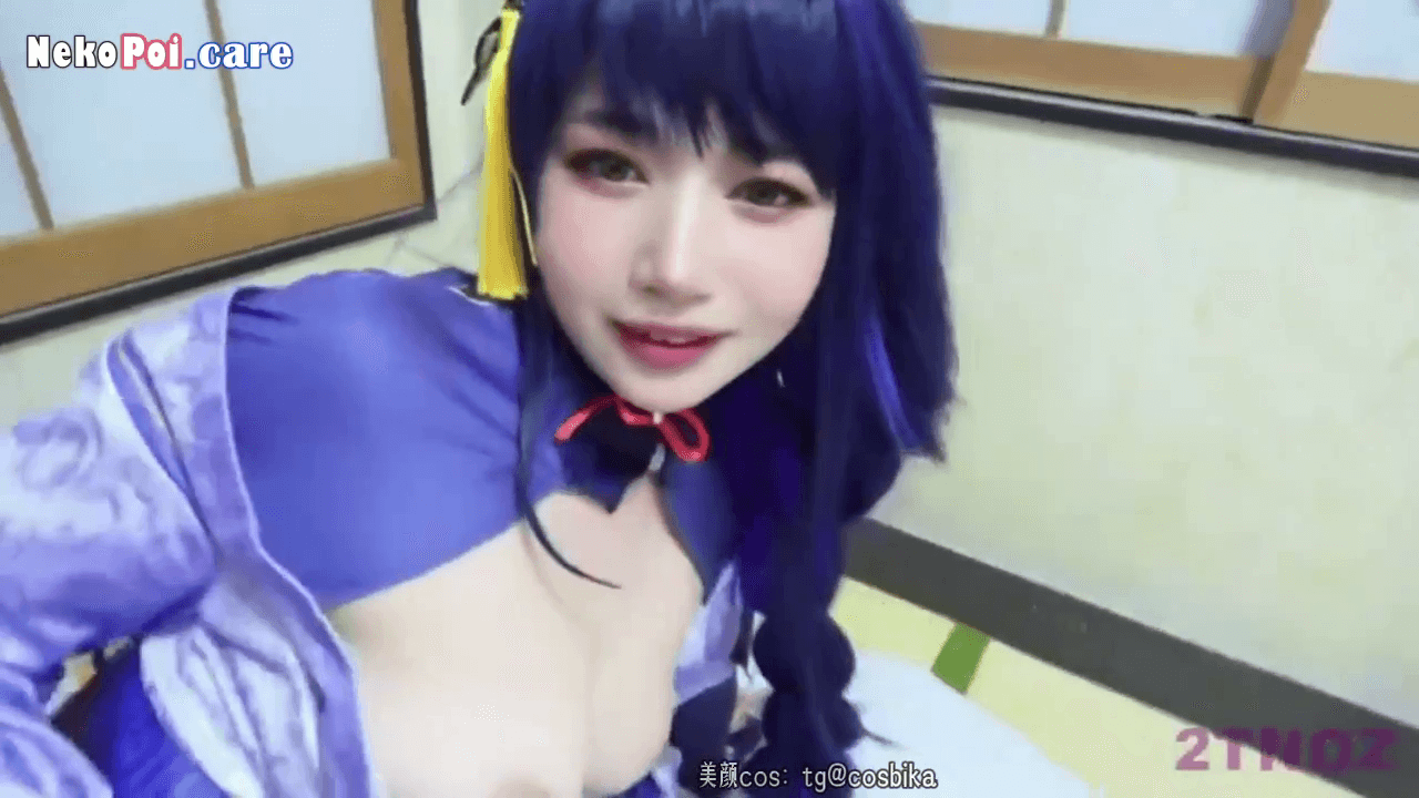 [JAV COSPLAY] Cosplay Waifu Raiden Shogun Malah Digilir Rame-rame di WC